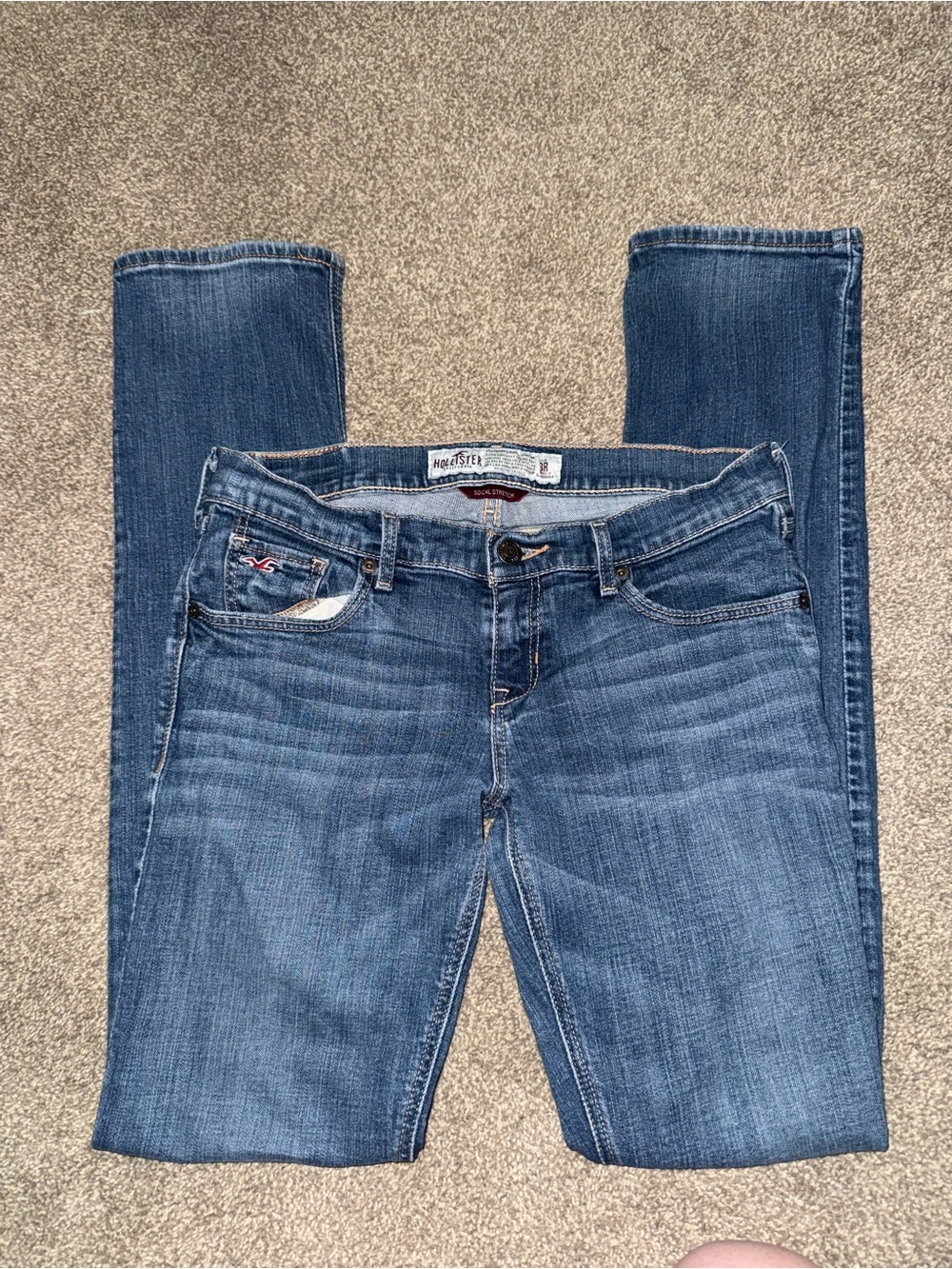 Y2K Hollister Women's Medium Blue Skinny Jeans